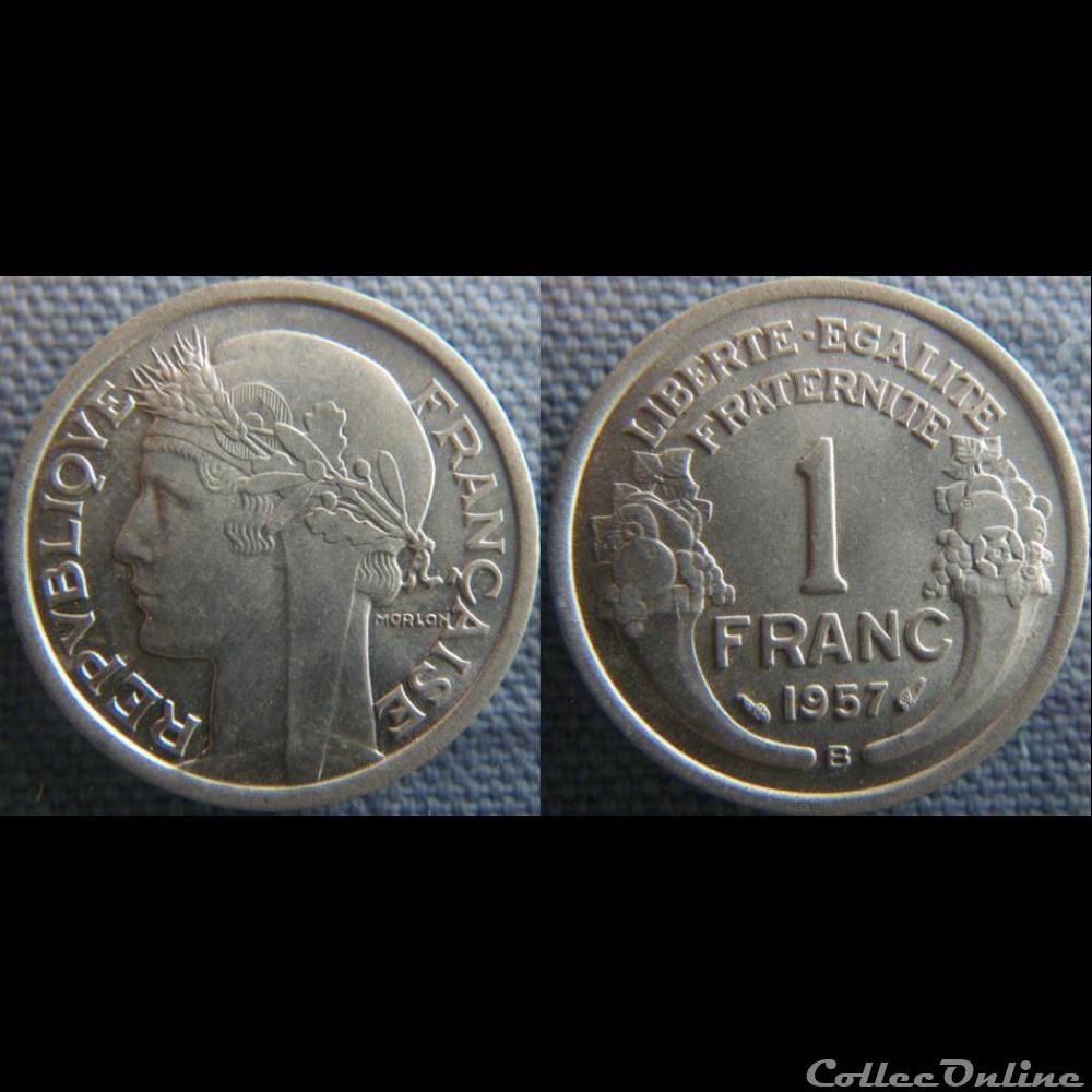 1 Franc 1957 B monnaie france moderne 1 franc 1957 b