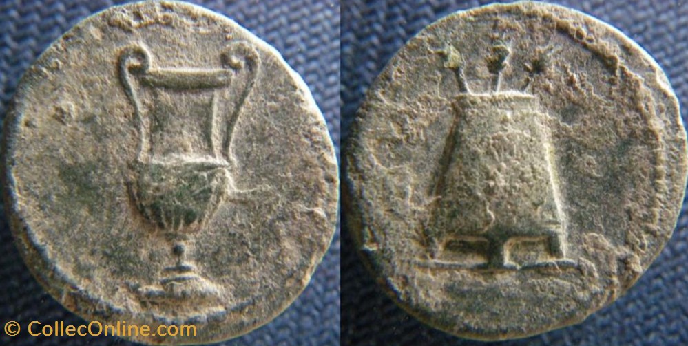 monnaies antiquite jc ap romaines republicaines imperiales anonyme periode flaviens antonins tessere