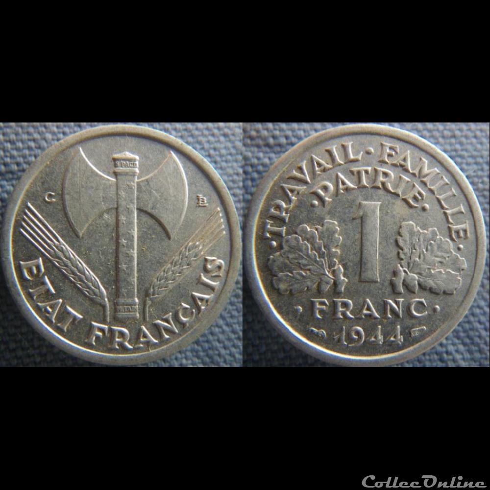 1 Franc 1944 C monnaie france moderne 1 franc 1944 c