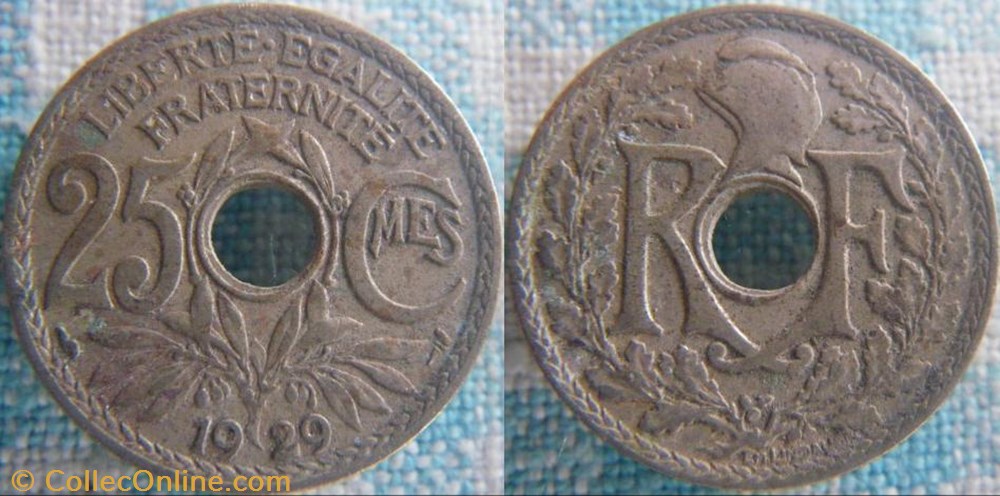 monnaie france a moderne 25 centimes 1929