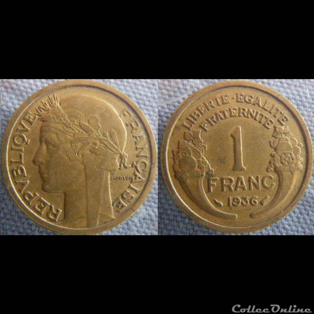1 Franc 1936 monnaie france moderne 1 franc 1936