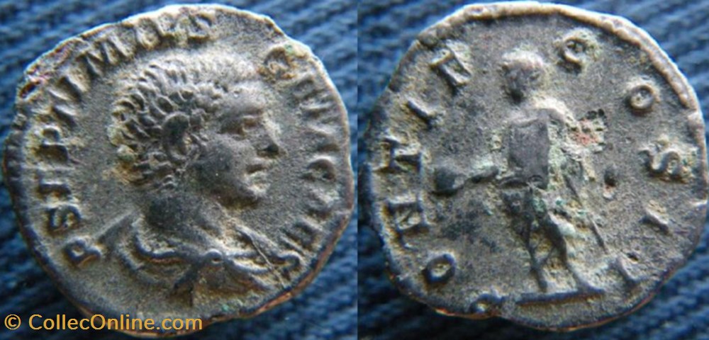 Géta denier dit du limes monnaies antiquite av jc ap romaines republicaines imperiales geta denier dit du limes