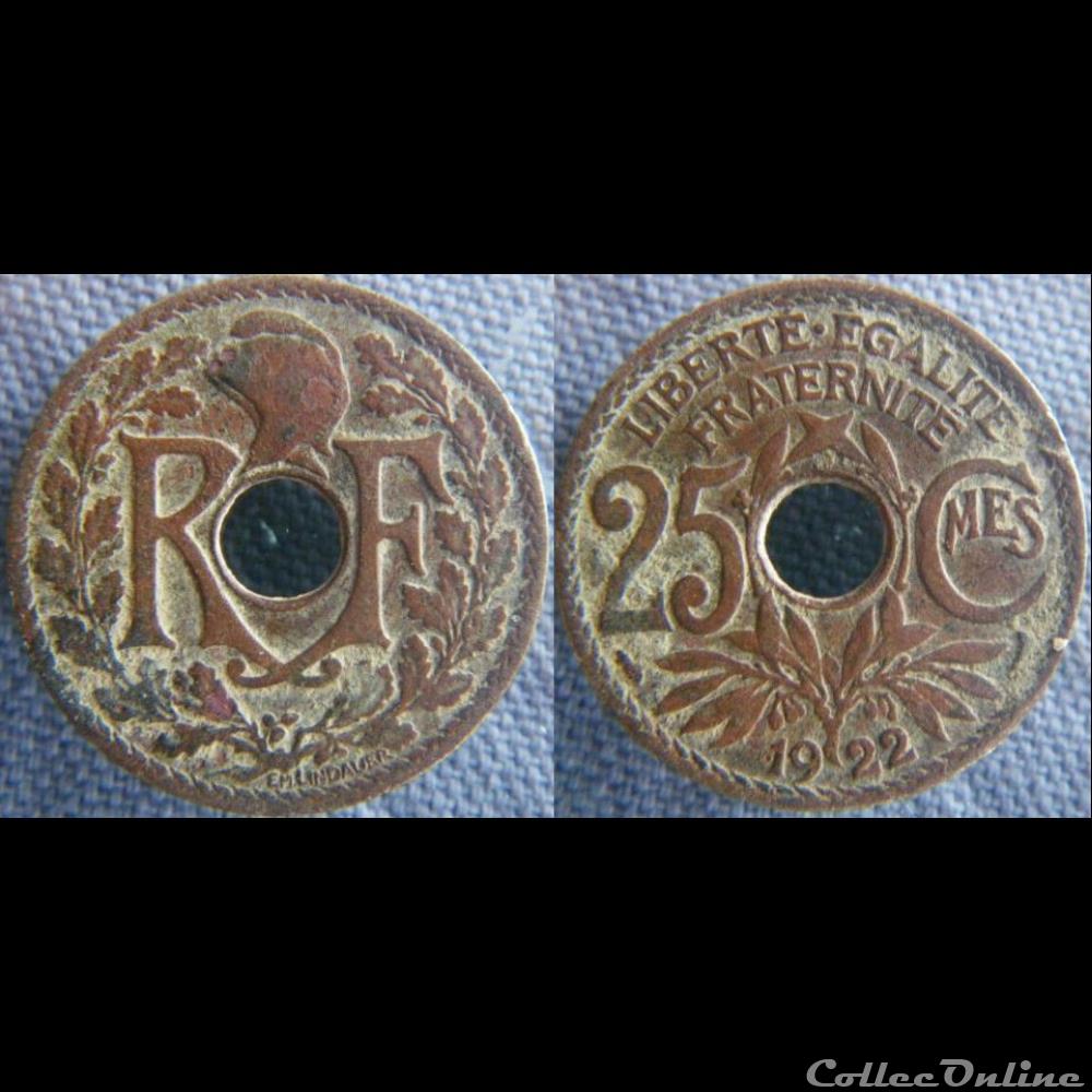 25 Centimes 1922 monnaie france moderne 25 centimes 1922