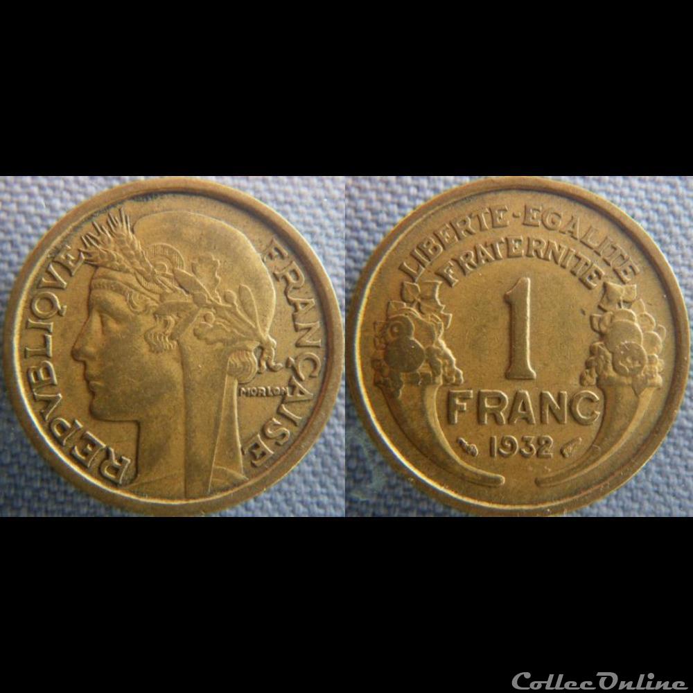 1 Franc 1932  Coins  World  France  Troisième République  Face