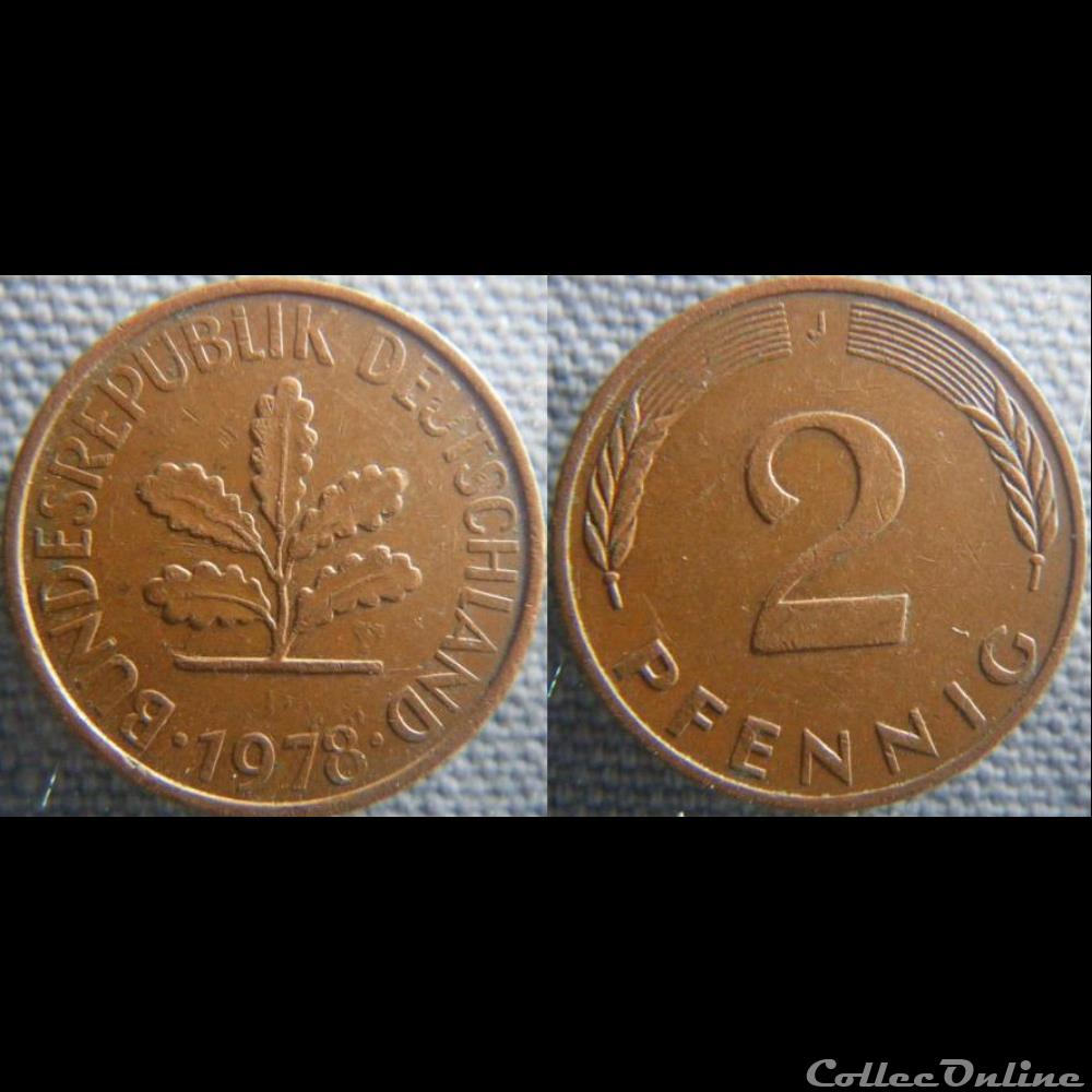 2 pfennig 1978 value