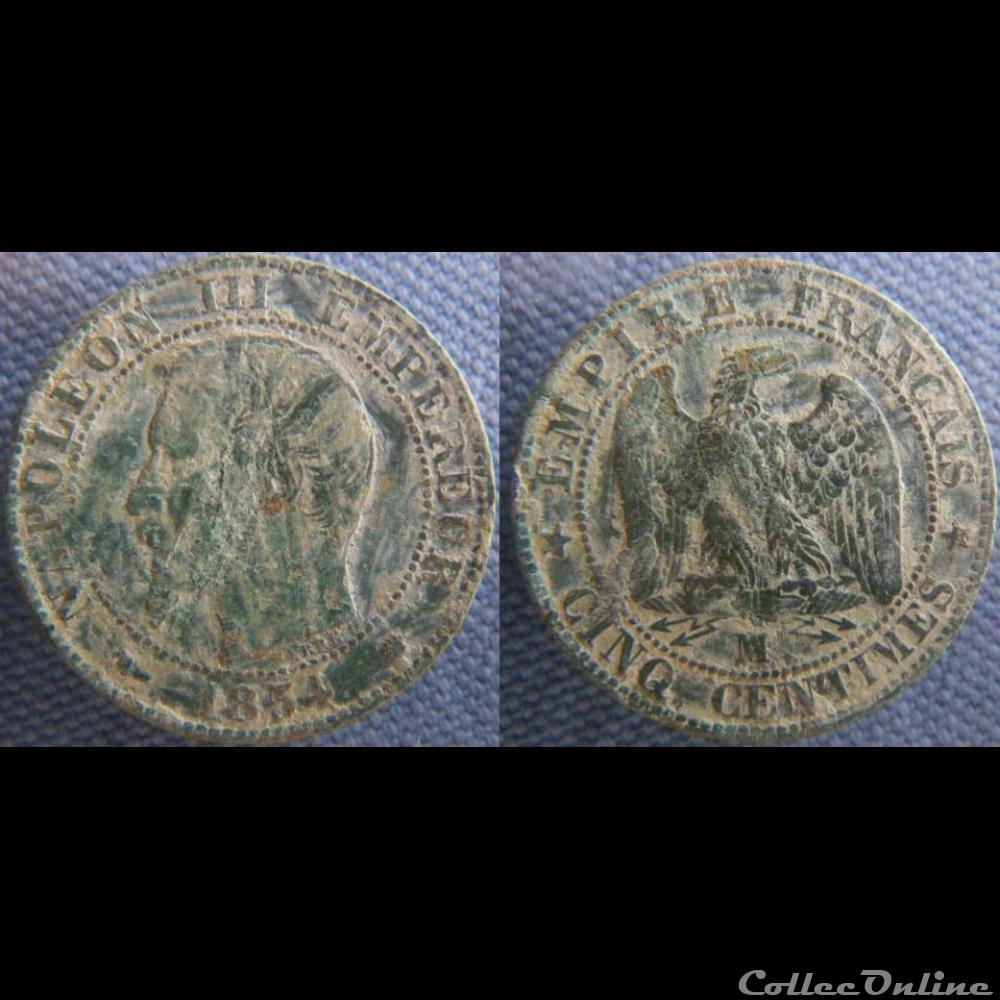 5 Centimes 1854 MA monnaie france moderne 5 centimes 1854 ma