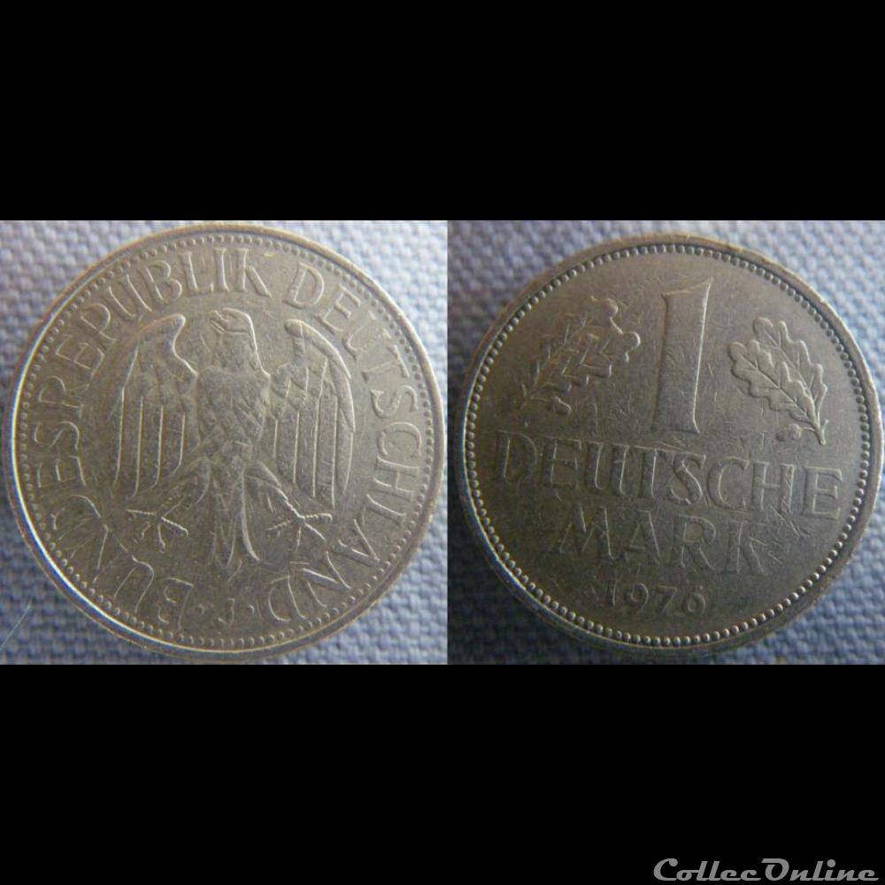 1 Mark 1976 J monnaie monde allemagne 1 mark 1976 j