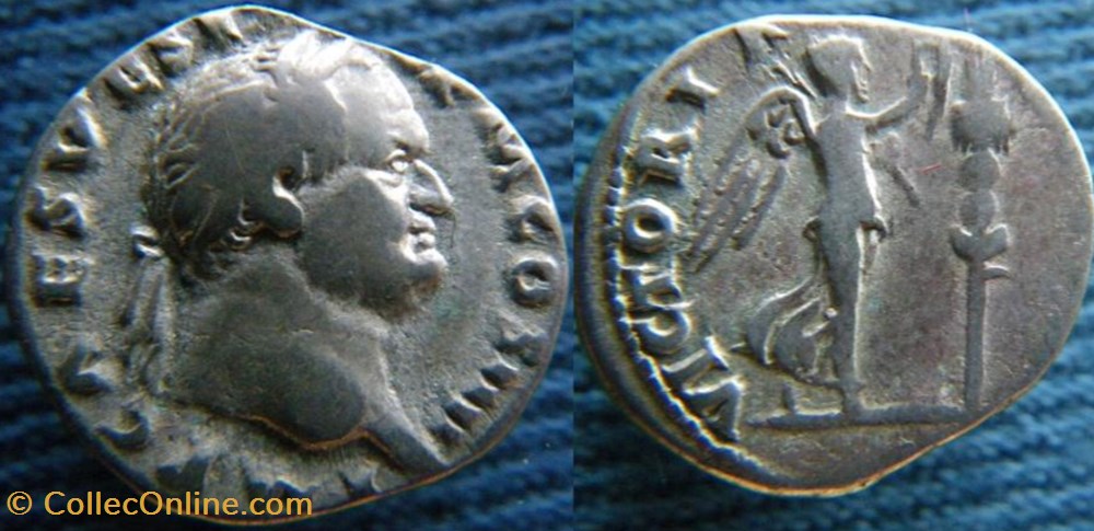 Vespasien denier monnaies antiquite av jc ap romaines republicaines imperiales vespasien denier