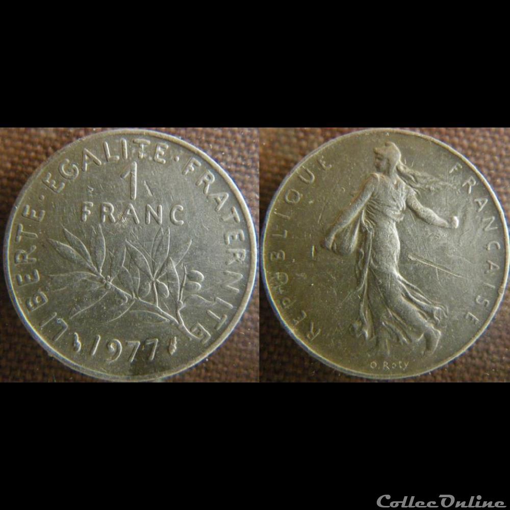 1 Franc 1977 monnaie france moderne 1 franc 1977