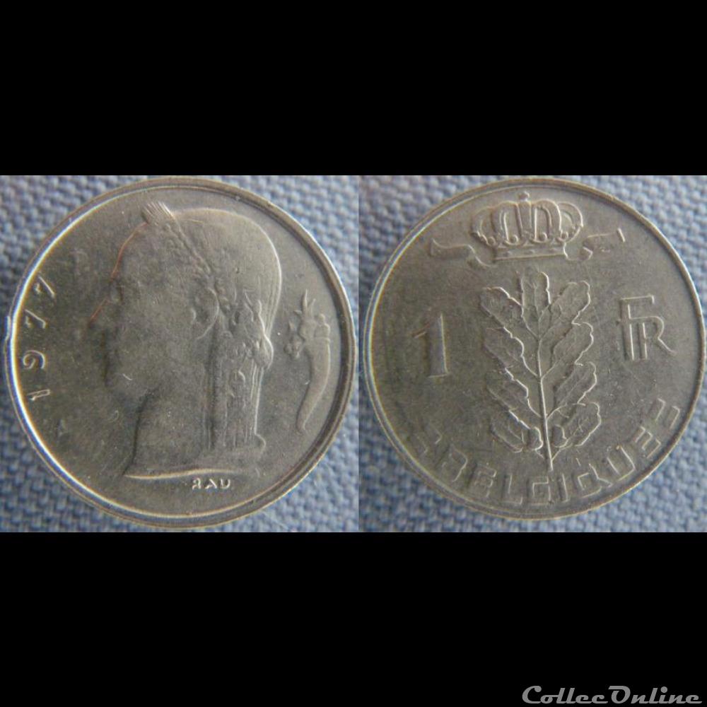 1 Franc 1977 fr monnaie monde belgique 1 franc 1977 fr