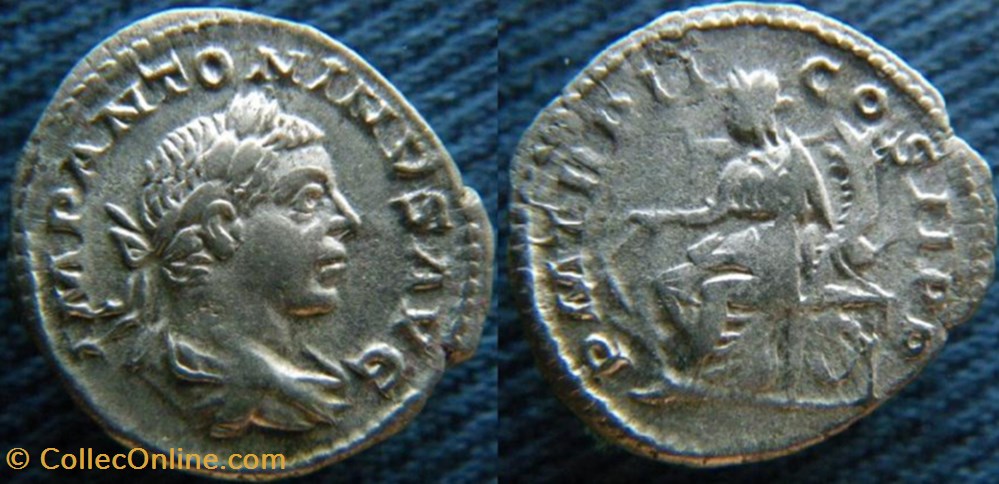 Elagabale denier monnaies antiquite av jc ap romaines republicaines imperiales elagabale denier