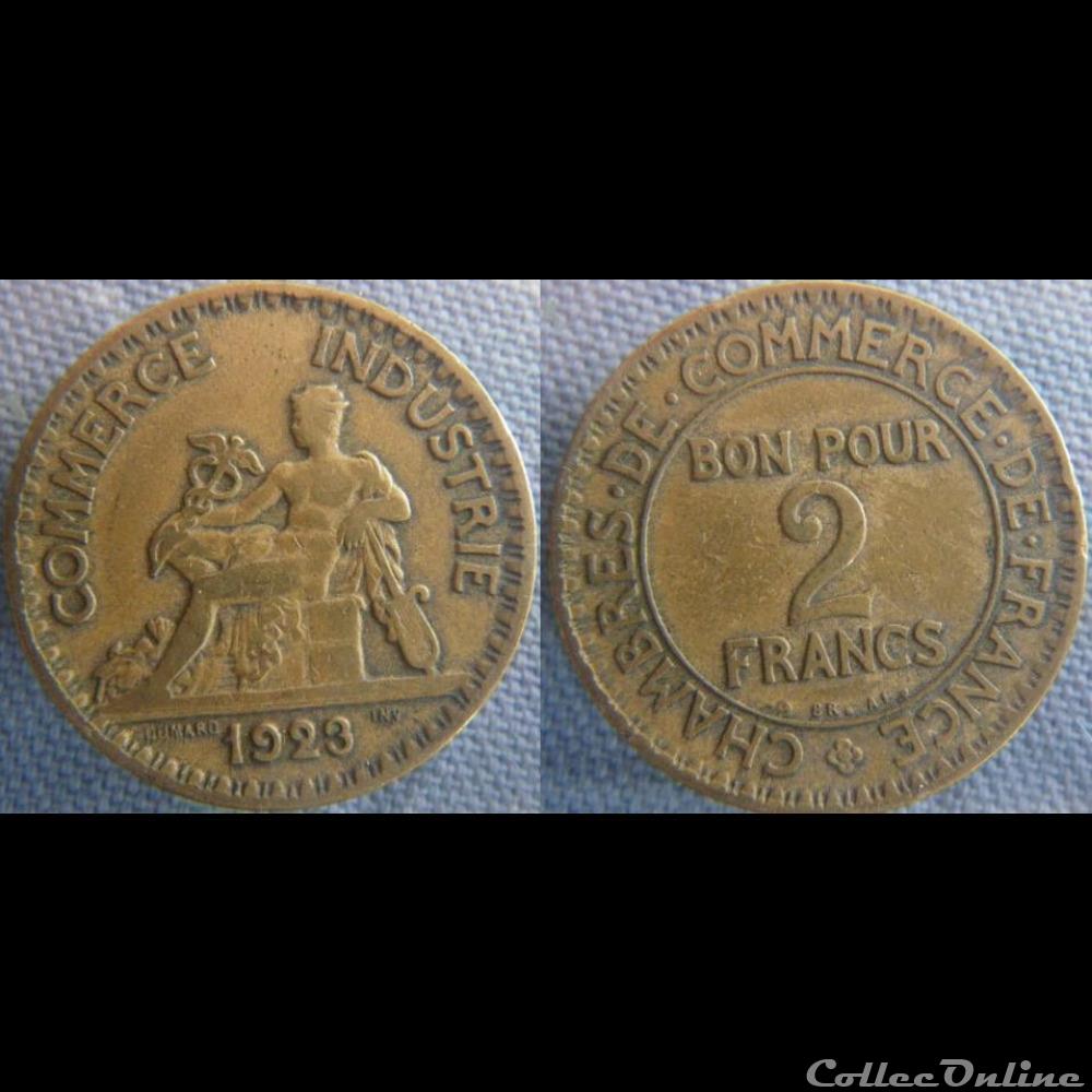 2 Francs 1923 monnaie france moderne 2 francs 1923