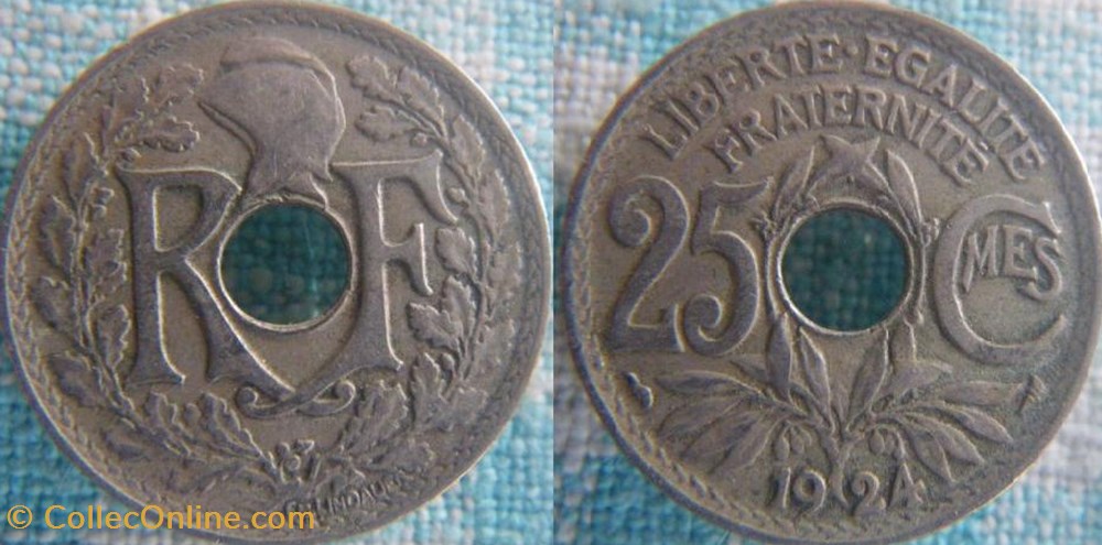 25 Centimes 1924 monnaie france a moderne 25 centimes 1924