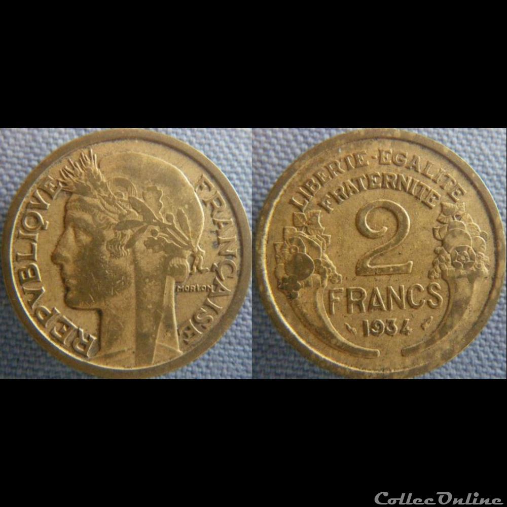 2 Francs 1934 monnaie france moderne 2 francs 1934