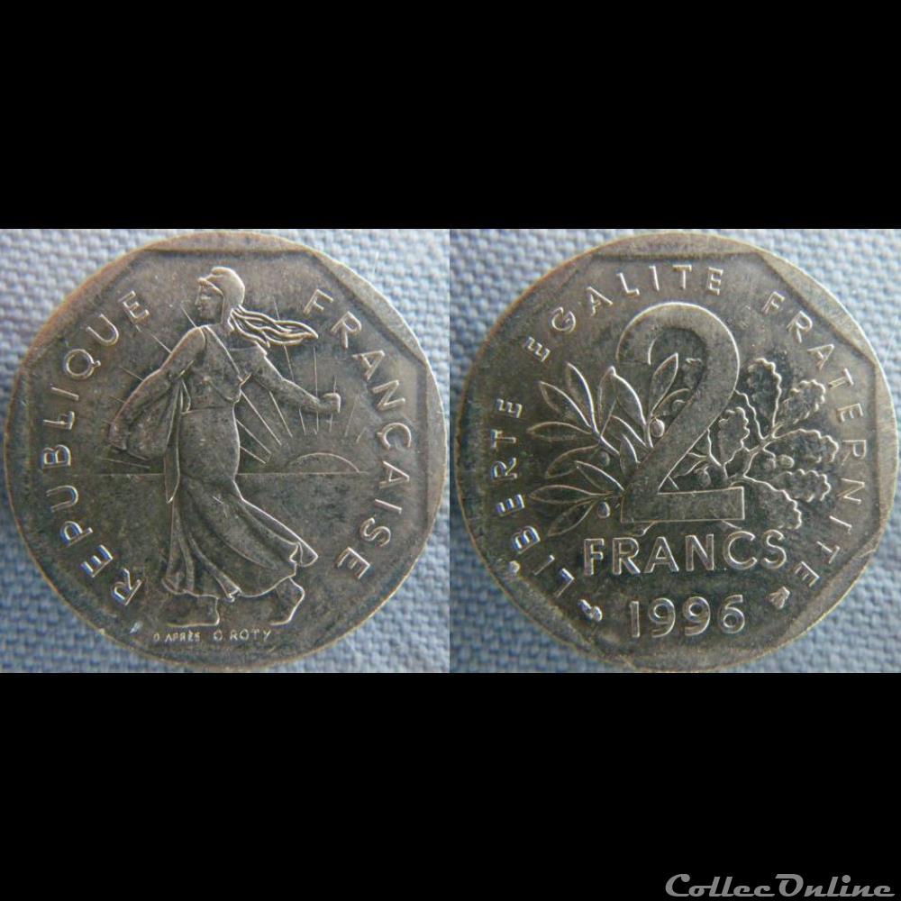 2 Francs 1996 monnaie france moderne 2 francs 1996
