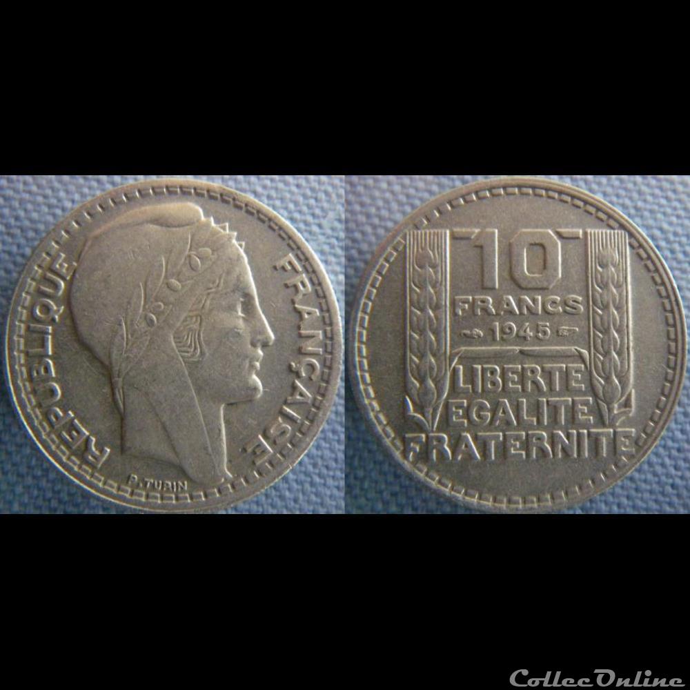 10 Francs 1945 monnaie france moderne 10 francs 1945