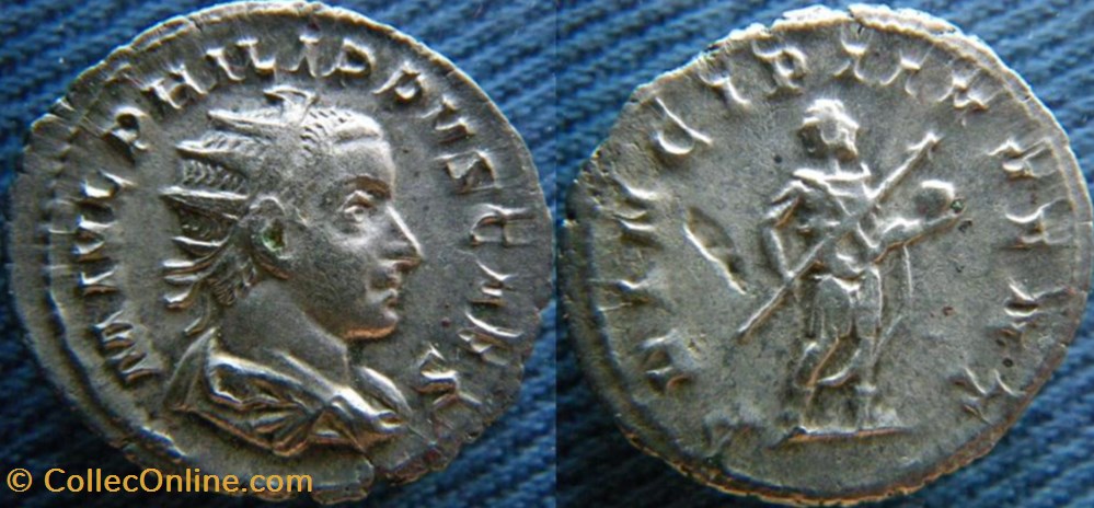 monnaies antiquite av jc ap romaines republicaines imperiales philippe ii antoninien