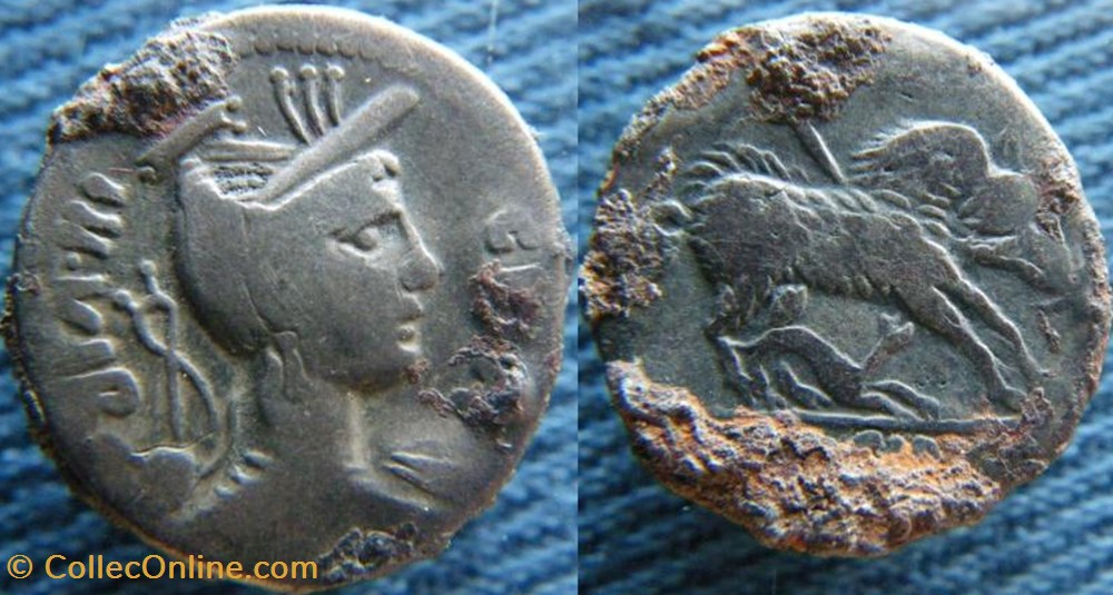 monnaies antiquite av jc a ap romaines republicaines imperiales republique 68 denier fourre