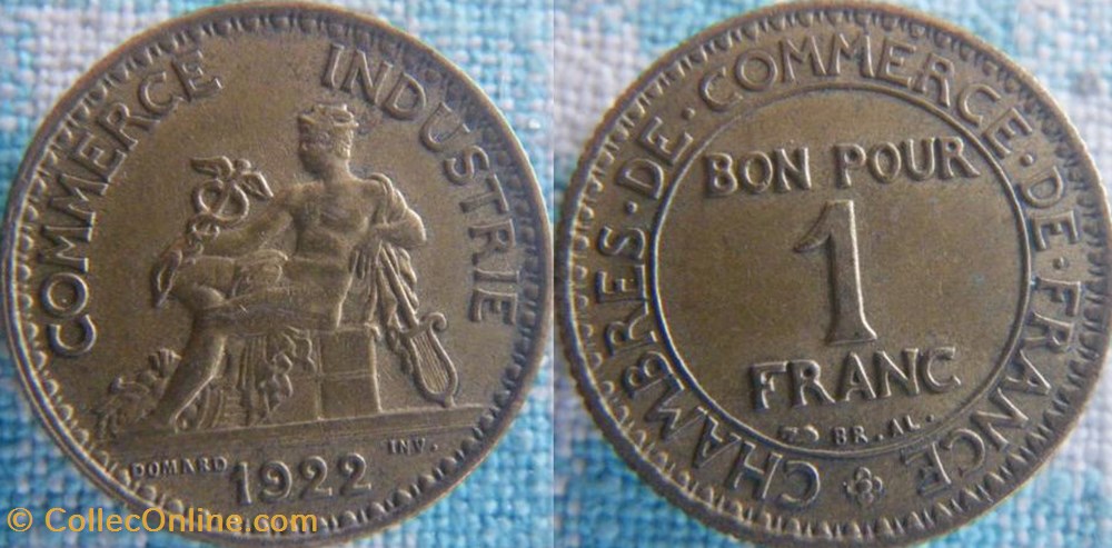 1 Franc 1922 monnaie france moderne 1 franc 1922