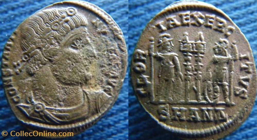 Constantin I Ae3 monnaies antiquite av jc ap romaines republicaines imperiales constantin i ae3