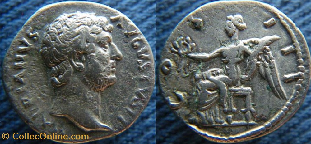 monnaies antiquite av jc ap romaines republicaines imperiales hadrien denier