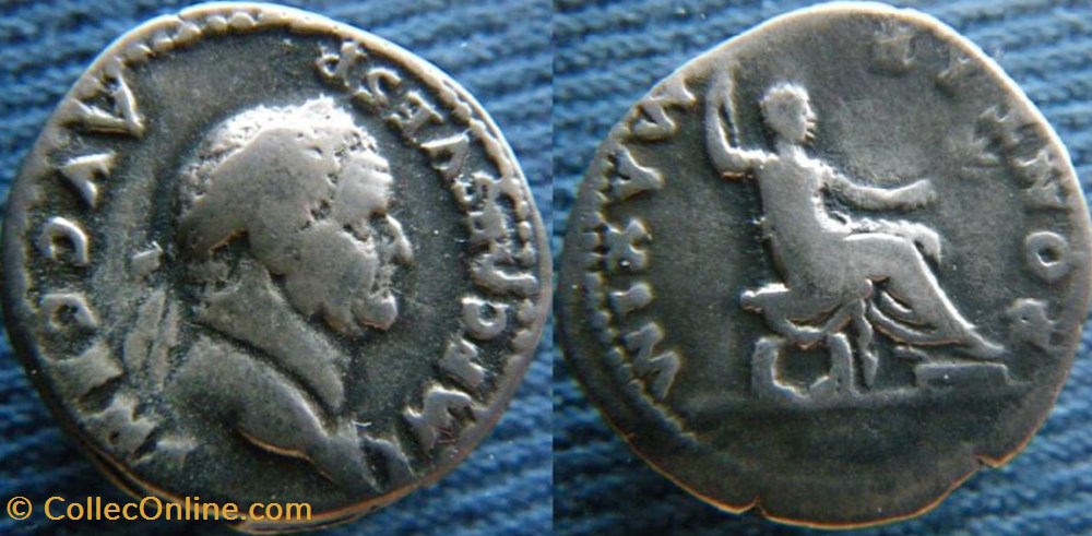 Vespasien denier monnaies antiquite av jc ap romaines republicaines imperiales vespasien denier