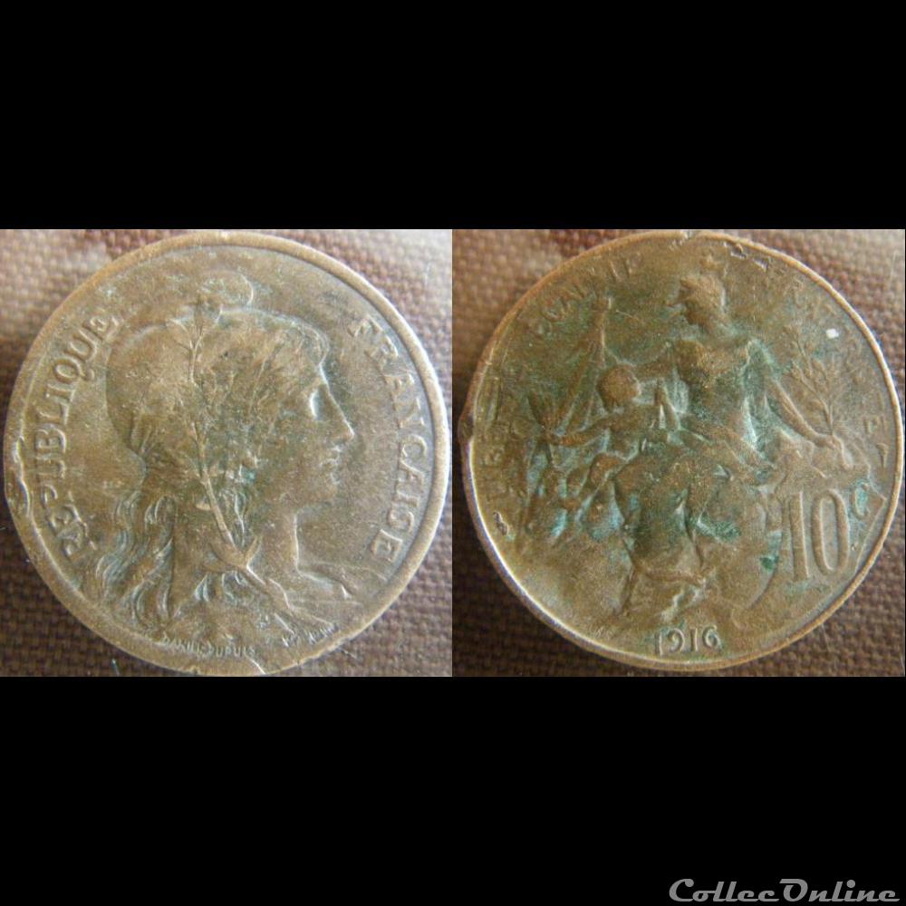 10 Centimes 1916 monnaie france moderne 10 centimes 1916