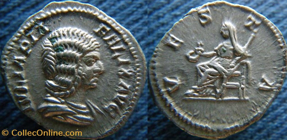 Julia Domna denier monnaies antiquite av jc ap romaines republicaines imperiales julia domna denier