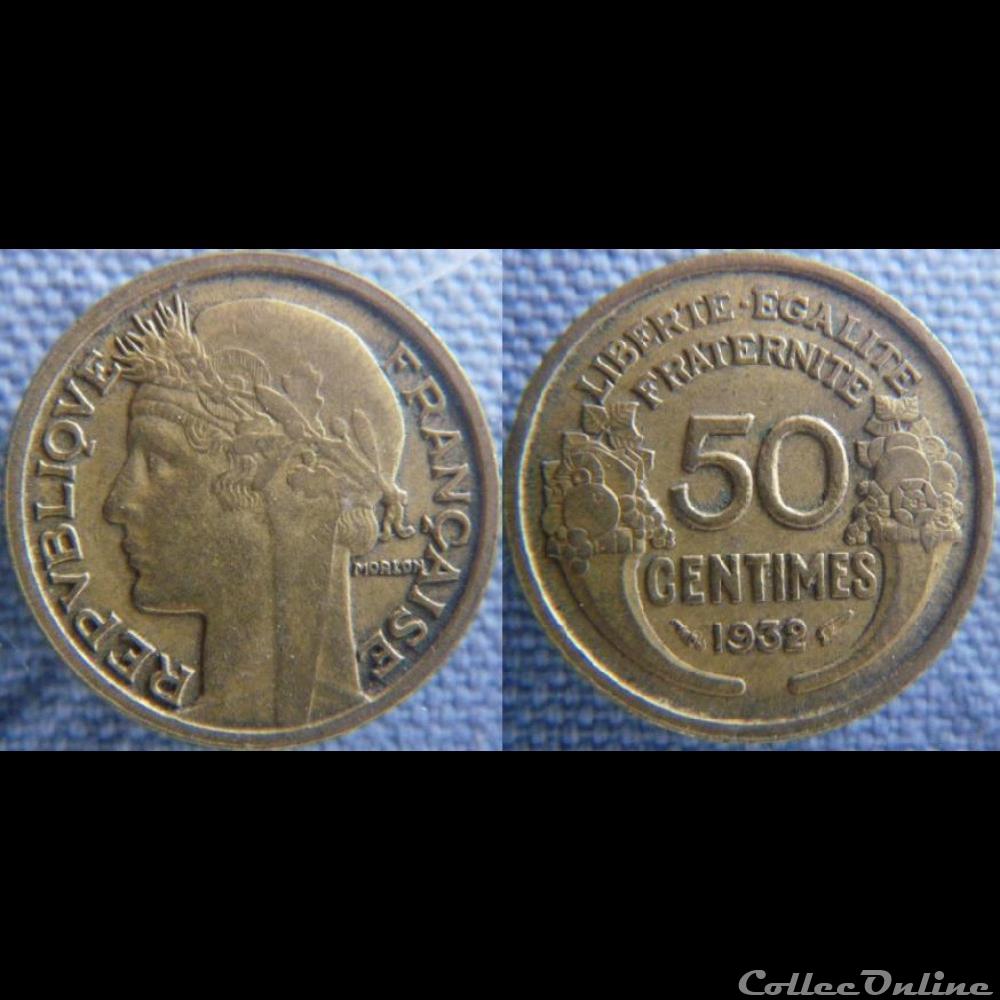 50 centimes 1932 monnaie france moderne 50 centimes 1932