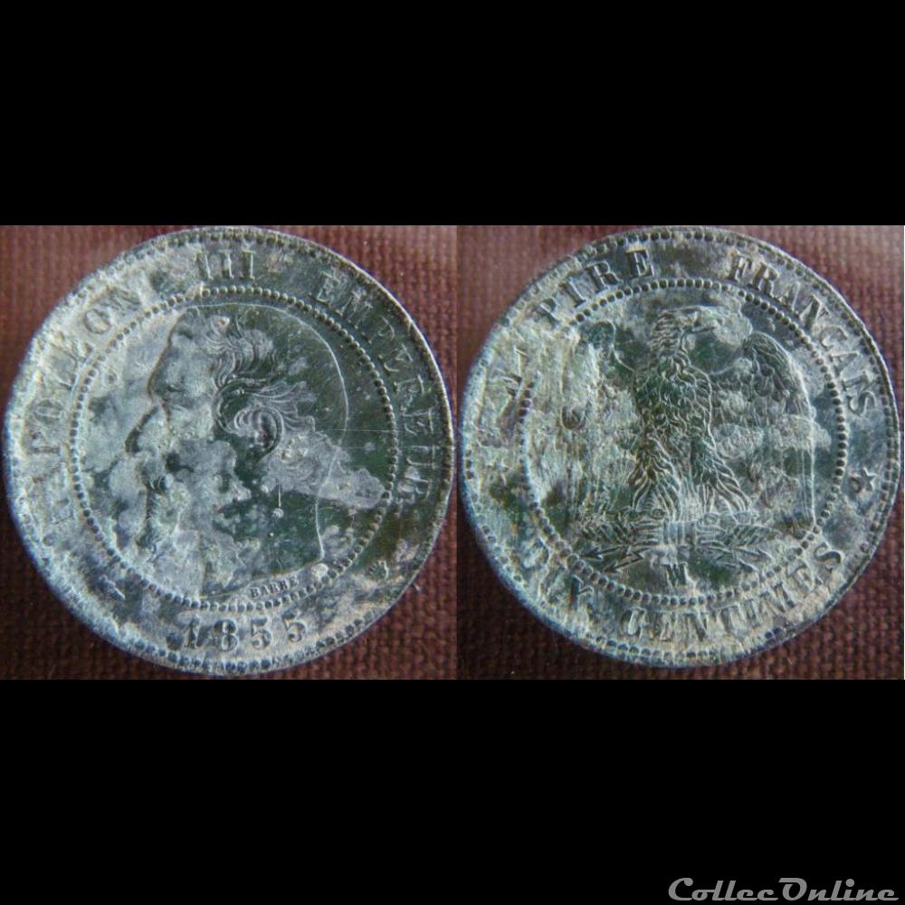 10 Centimes 1855 MA chien monnaie france moderne 10 centimes 1855 ma chien