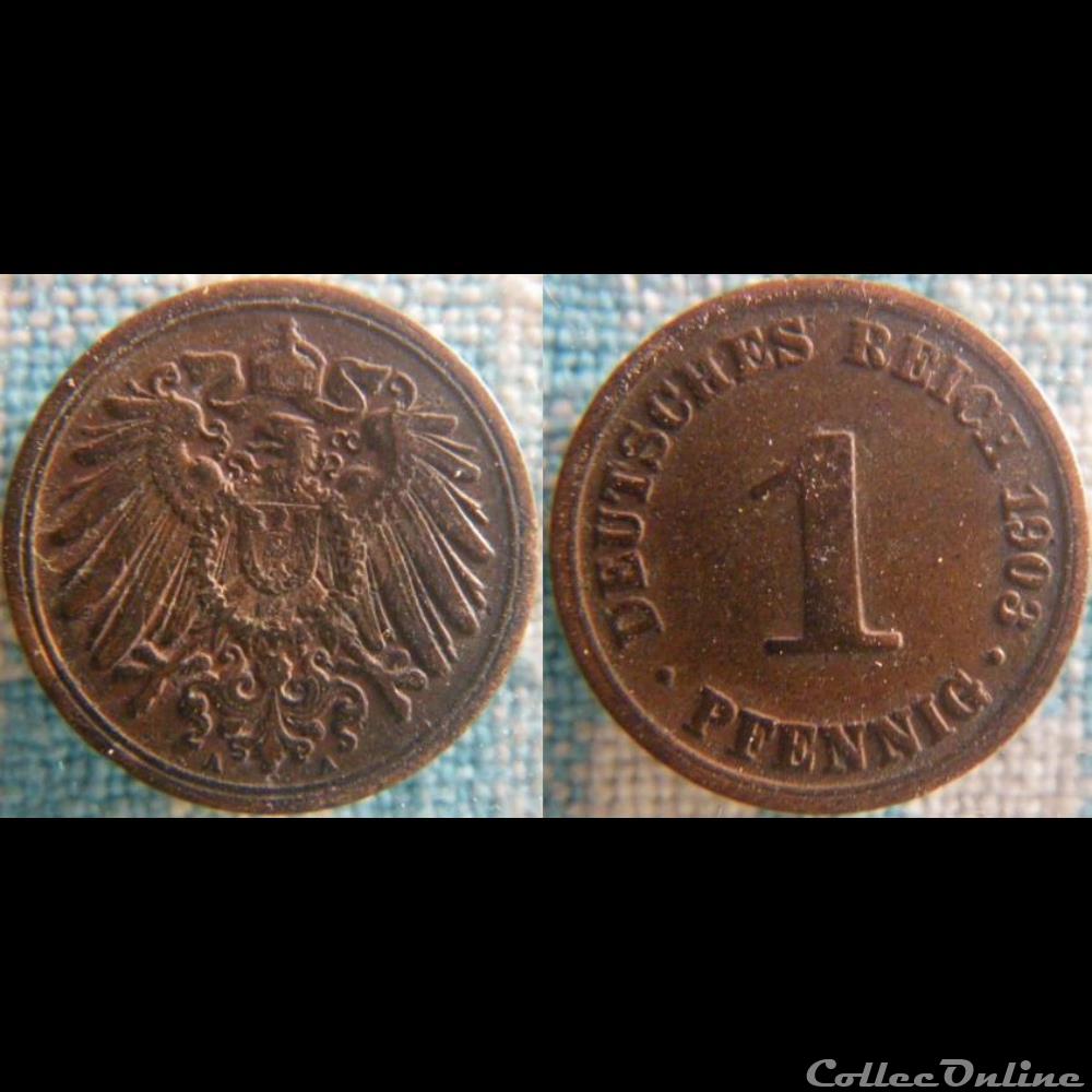 1 pfennig 1903 A monnaie monde allemagne 1 pfennig 1903 a