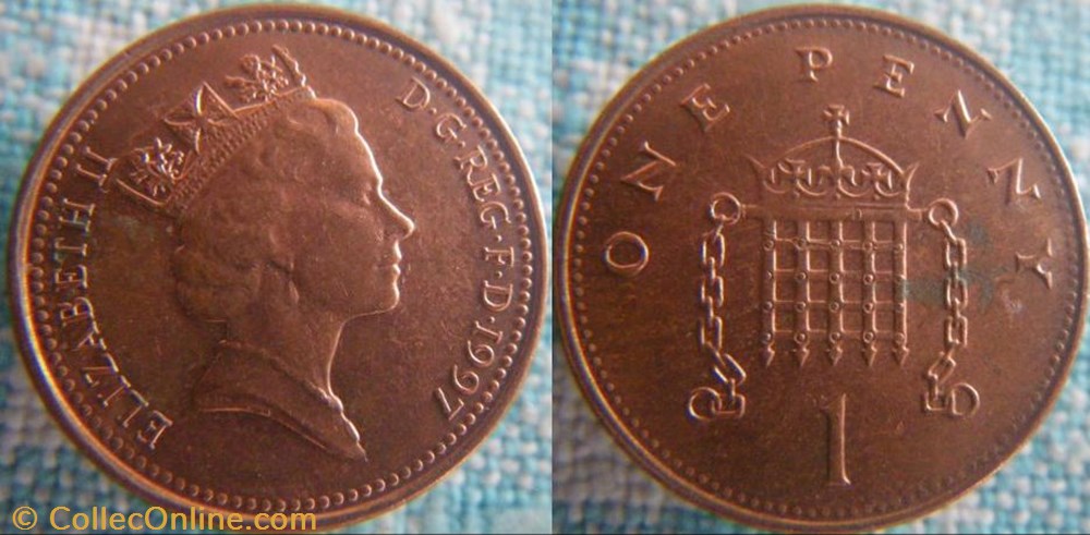 1 Penny 1997 monnaie monde royaume uni 1 penny 1997