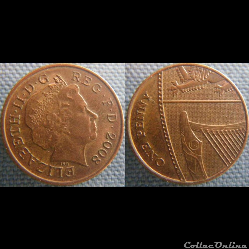 1 Penny 2008 monnaie monde royaume uni 1 penny 2008