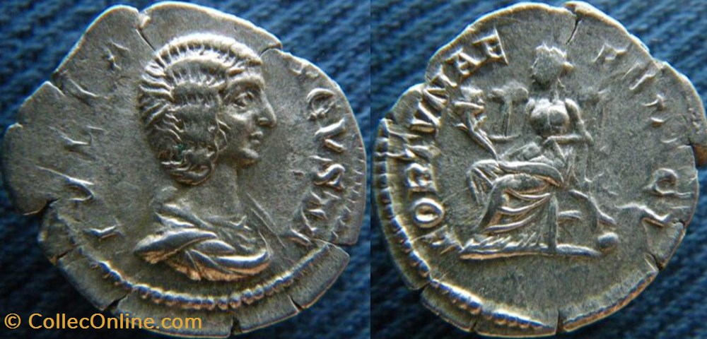 monnaies antiquite av jc ap romaines republicaines imperiales julia domna denier