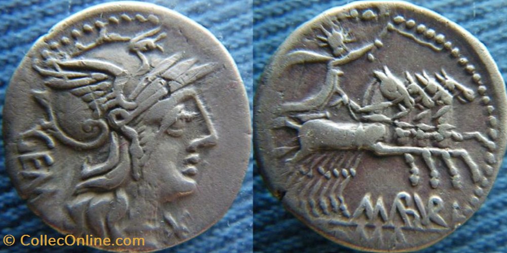 République -132 denier monnaies antiquite av jc a ap romaines republicaines imperiales republique 132 denier