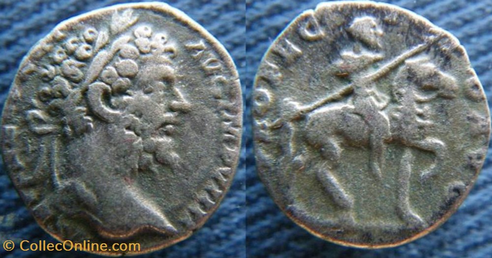 Septime Sévère denier monnaies antiquite av jc a ap romaines republicaines imperiales septime severe denier