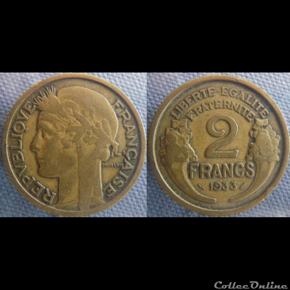 2 Francs 1933 monnaie france moderne 2 francs 1933