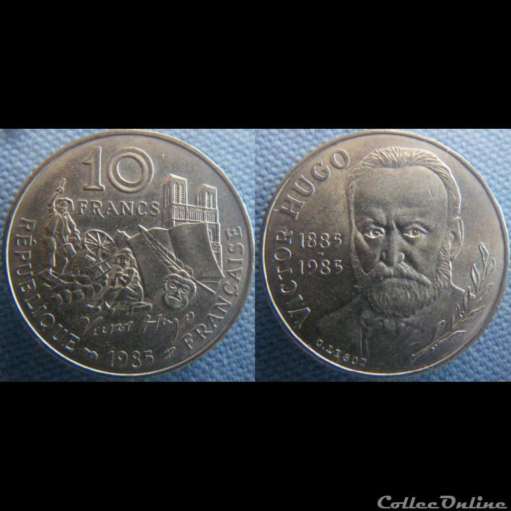 10 Francs 1985 Victor Hugo monnaie france moderne 10 francs 1985 victor hugo