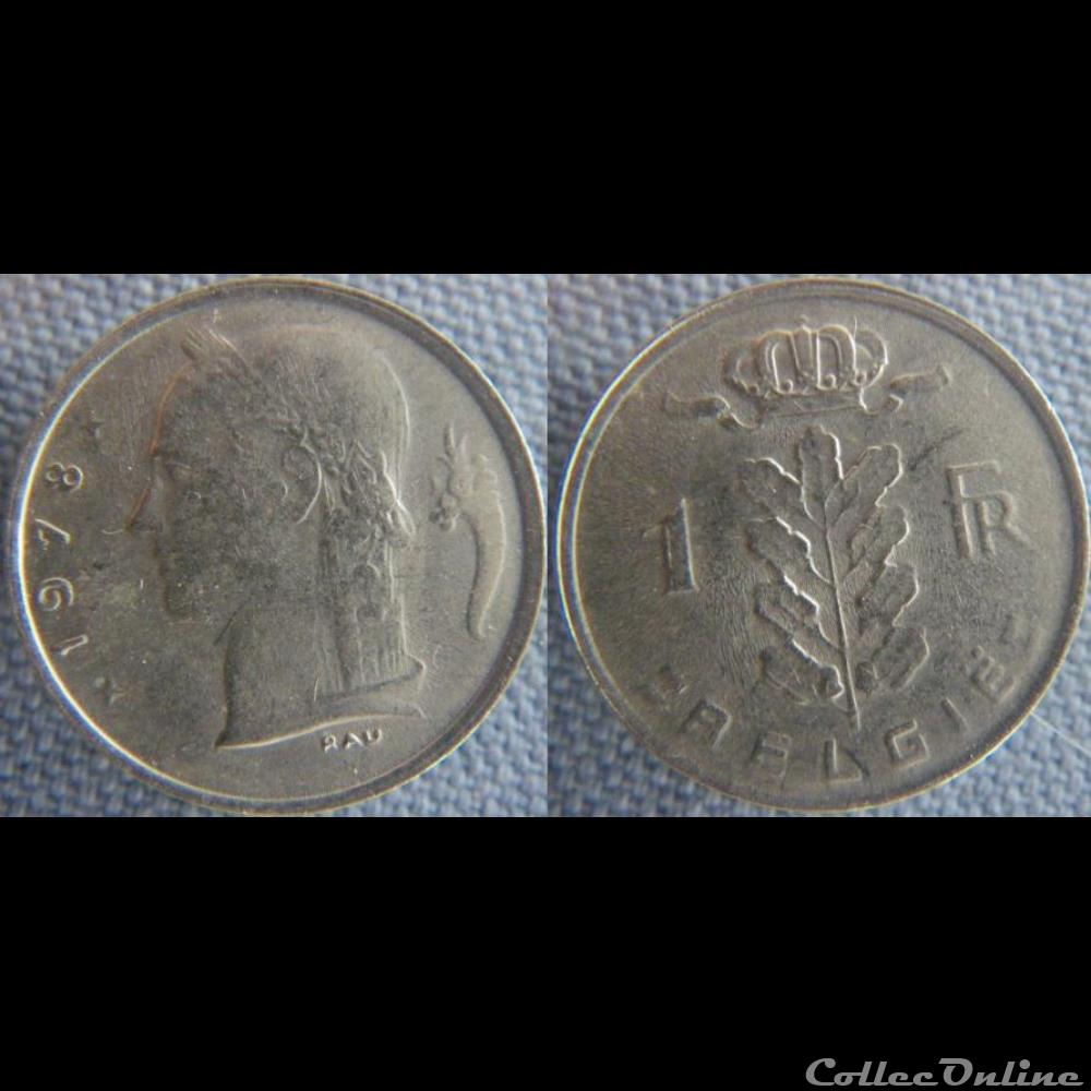 1 Franc 1978 fl monnaie monde belgique 1 franc 1978 fl