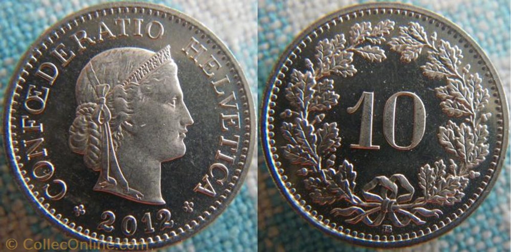 10 Rappen 2012 B monnaie monde suisse 10 rappen 2012 b