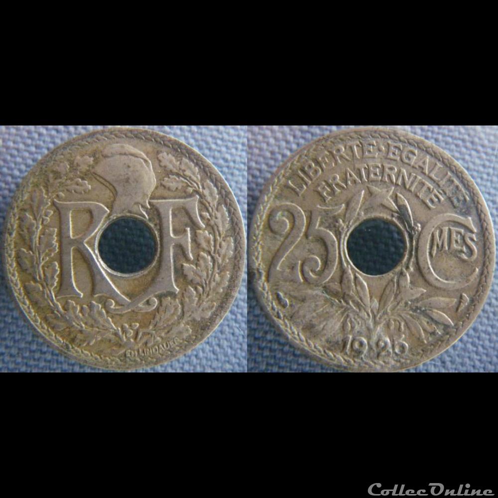 monnaie france moderne 25 centimes 1925