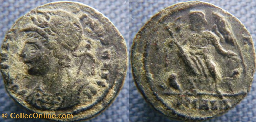 Constantinople Ae3/4 monnaies antiques romaines republicaines imperiales constantinople ae3 4