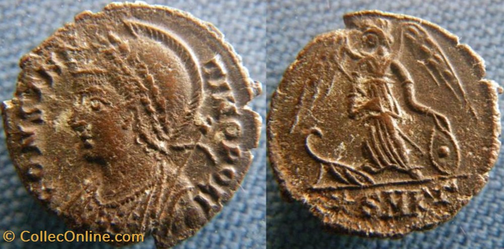 monnaies antiques romaines republicaines imperiales constantinople ae3