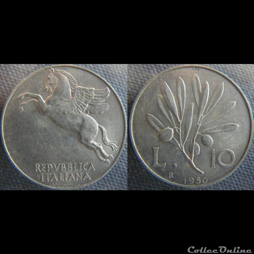 10 Lire 1950 monnaie monde italie 10 lire 1950