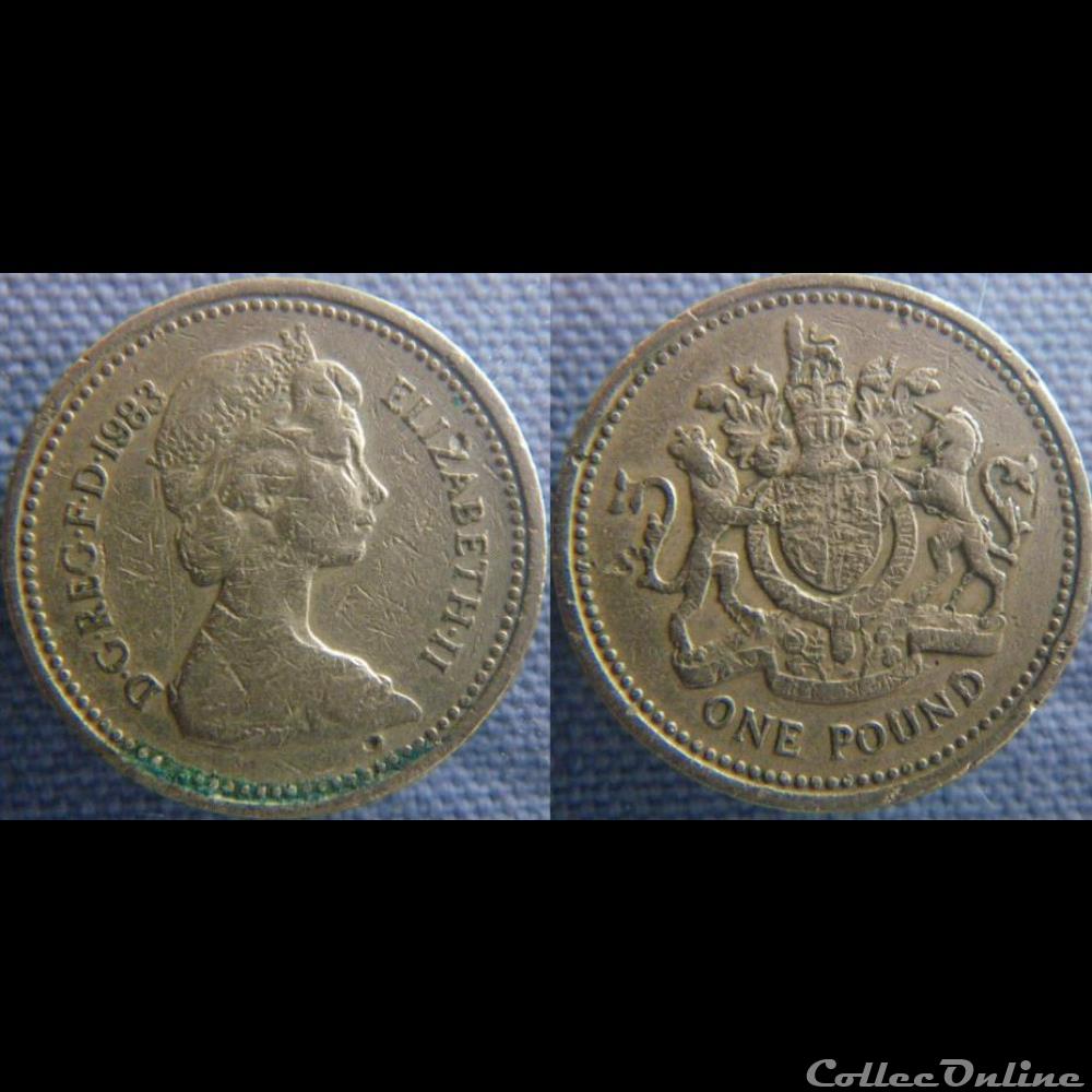 1 Livre 1983 monnaie monde royaume uni 1 livre 1983