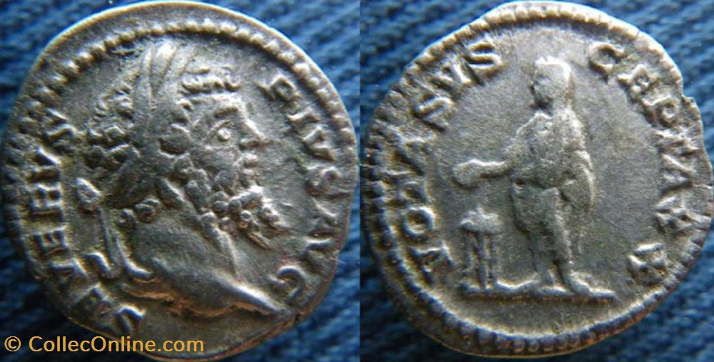 monnaies antiquite av jc a ap romaines republicaines imperiales septime severe denier