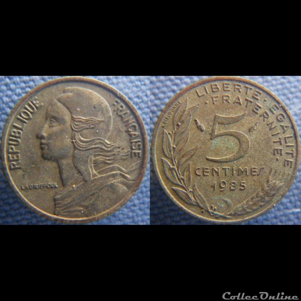 5 Centimes 1985 monnaie france moderne 5 centimes 1985