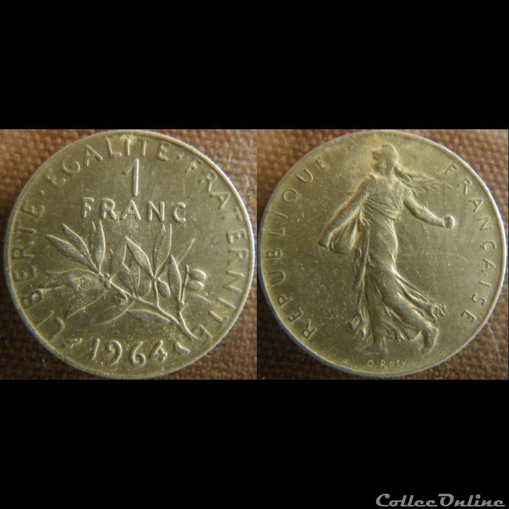 monnaie france moderne 1 franc 1964
