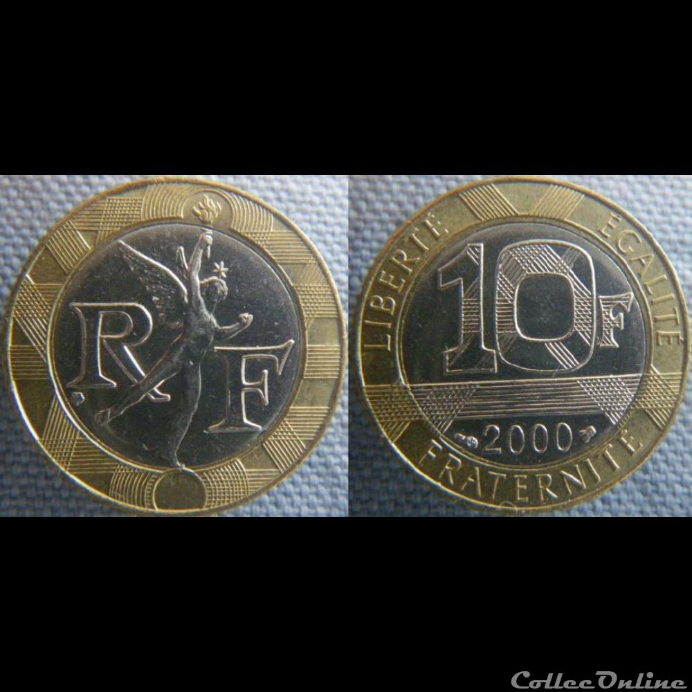 10 Francs 2000 Abeille monnaie france moderne 10 francs 2000 abeille