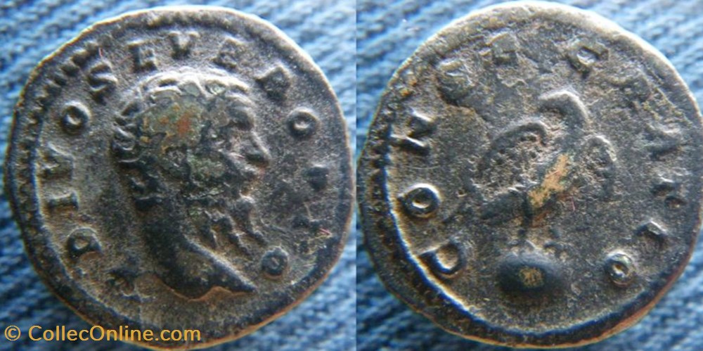Septime Sévère denier du limes monnaies antiquite av jc a ap romaines republicaines imperiales septime severe denier du limes